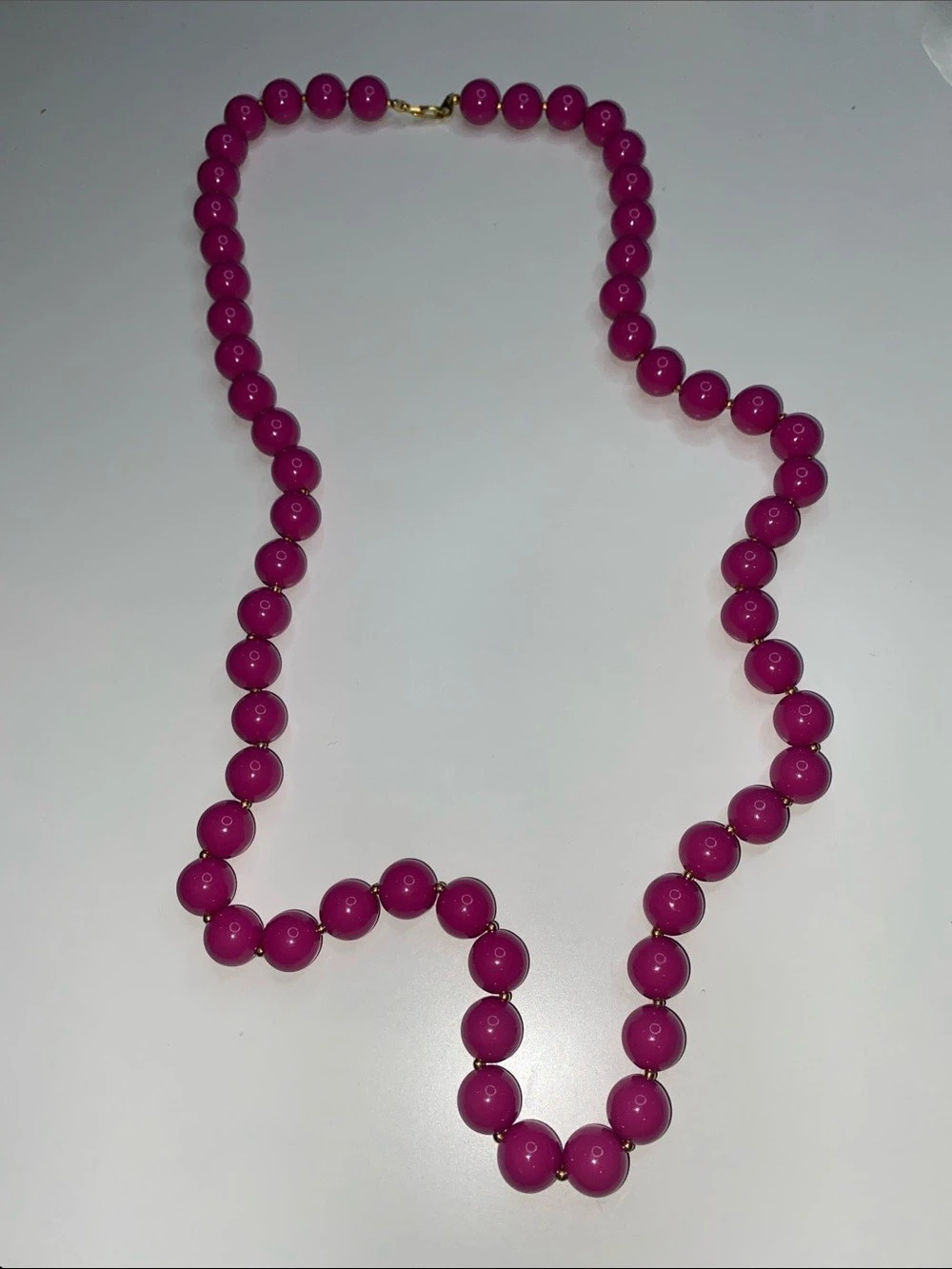 Y2K Purple Beaded Necklace